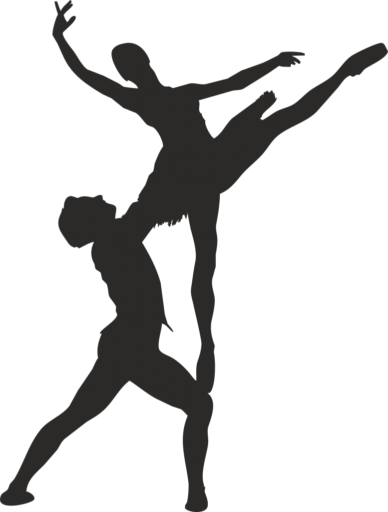 Bailarines danzando 3 — vector para corte CNC