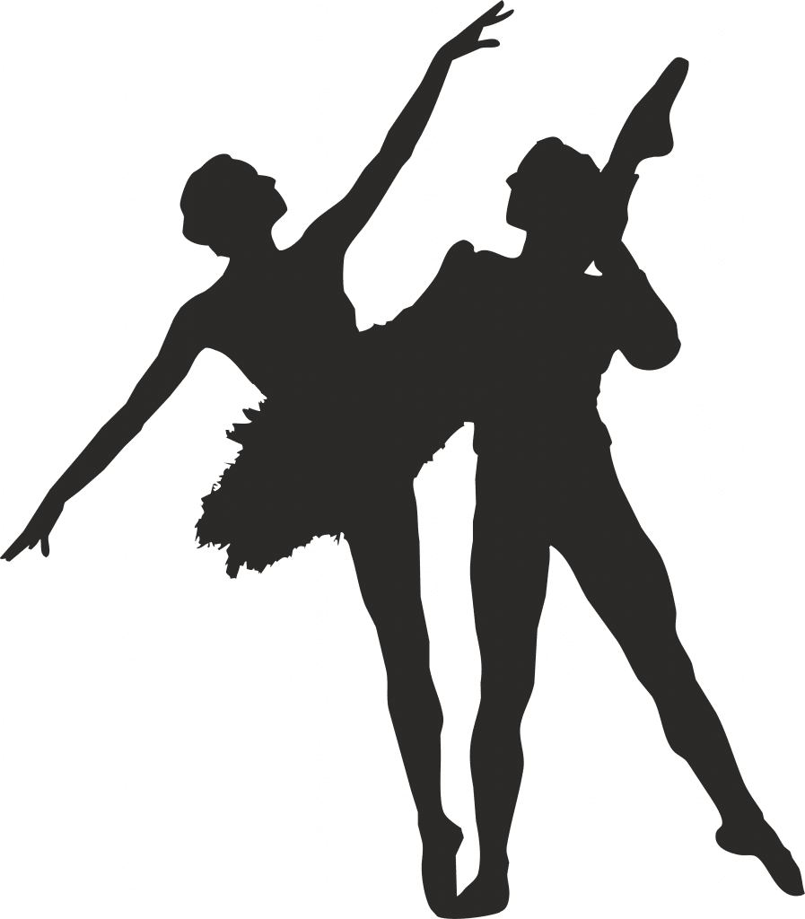 Bailarines danzando 4 — vector para corte CNC