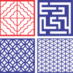Cuadros con patrones decorativos 3 - Vector SVG DXF para CNC Router y Laser CO2 - Descargable gratis | Stanser