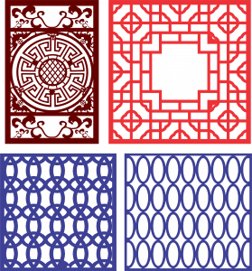 Cuadros con patrones decorativos 4