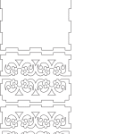 Base floreada para pastel - Vector SVG DXF para CNC Router y Laser CO2 - Descargable gratis | Stanser