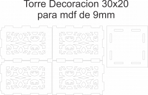 Torre para decoración