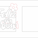 Portarretrato "Feliz día mamá" 2 - Vector SVG DXF para Laser CO2 - Descargable gratis | Stanser