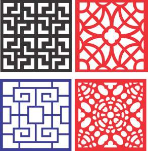 Cuadros con patrones decorativos 6