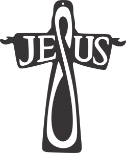 Cruz en forma de Jesús