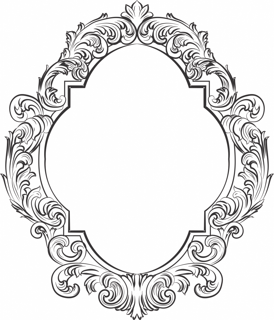 Marco vintage — vector para corte CNC