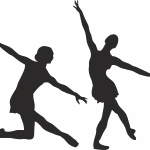 Bailarines danzando 5 - Vector SVG DXF para CNC Router y Laser CO2 - Descargable gratis | Stanser