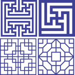 Cuadros con patrones decorativos 7 - Vector SVG DXF para CNC Router y Laser CO2 - Descargable gratis | Stanser