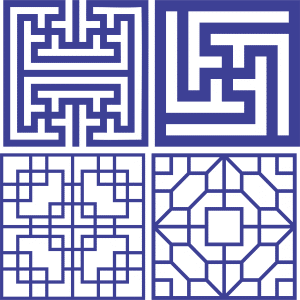 Cuadros con patrones decorativos 7