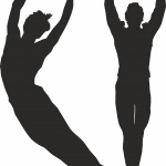 Par de bailarines 2 - Vector SVG DXF para CNC Router y Laser CO2 - Descargable gratis | Stanser