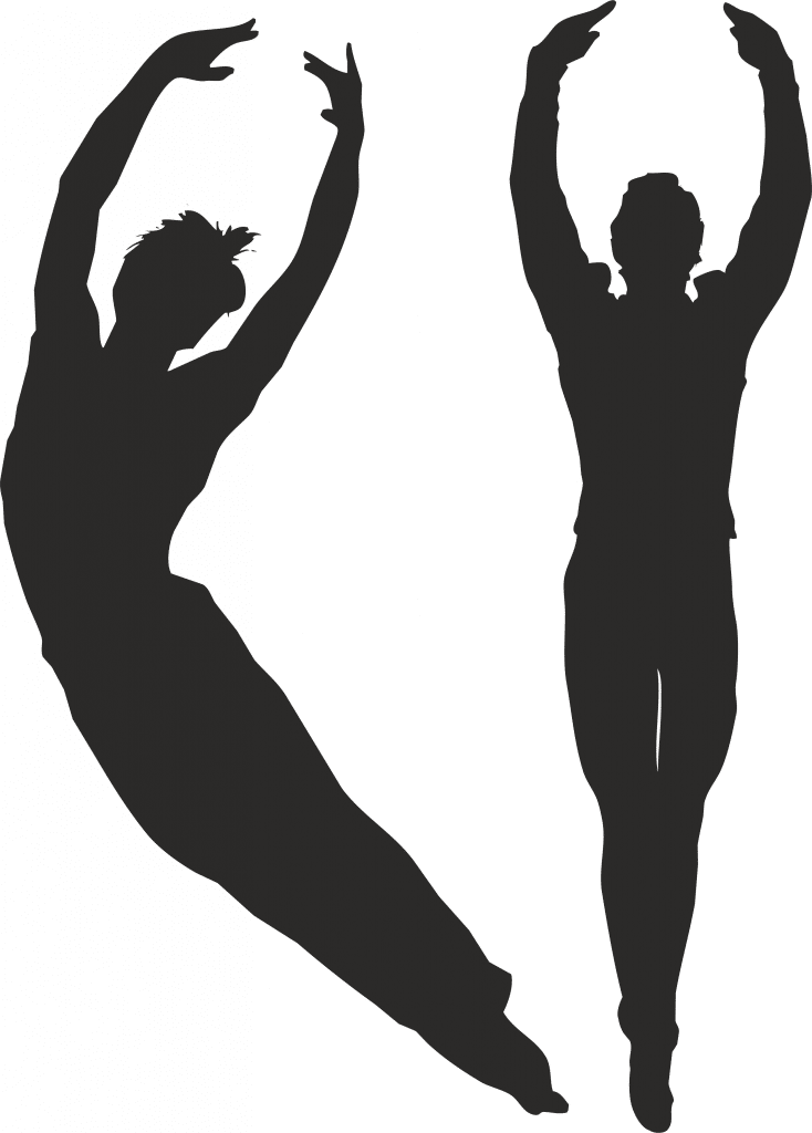 Par de bailarines 2 — vector para corte CNC
