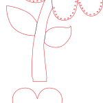 Flor con base - Vector descarganle para corte CNC y grabado laser gratis | Stanser