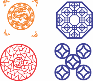 Patrones orientales decorativos 2