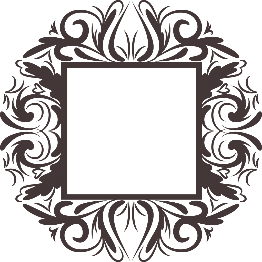 Marco cuadrado 1 — vector para corte CNC