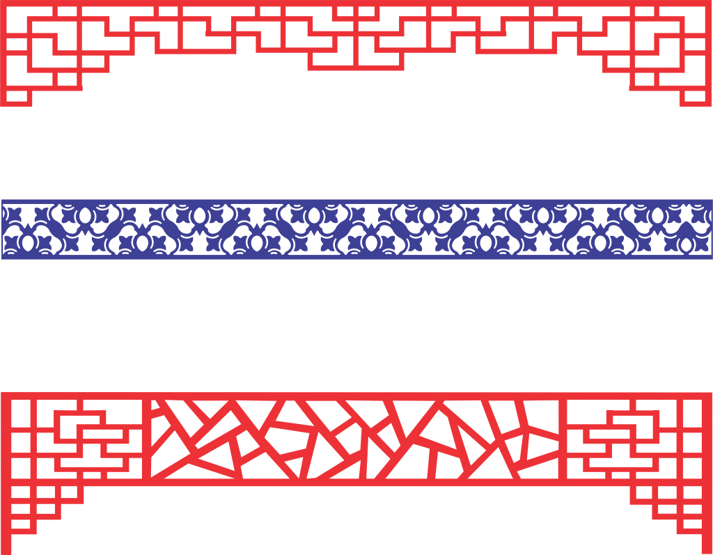 Líneas decorativas — vector para corte CNC