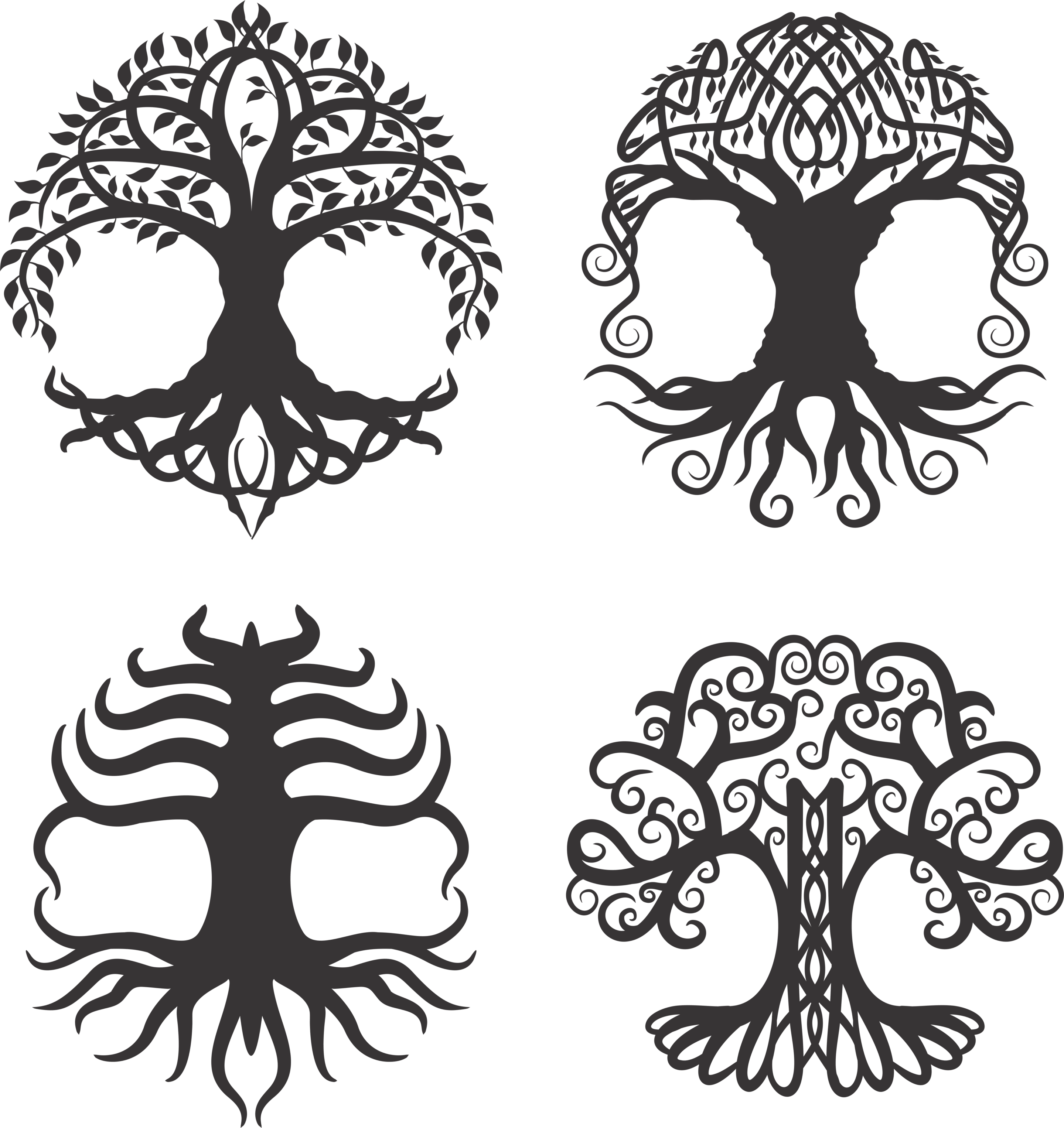 Diseños de árboles con raíces 1 - Stanser