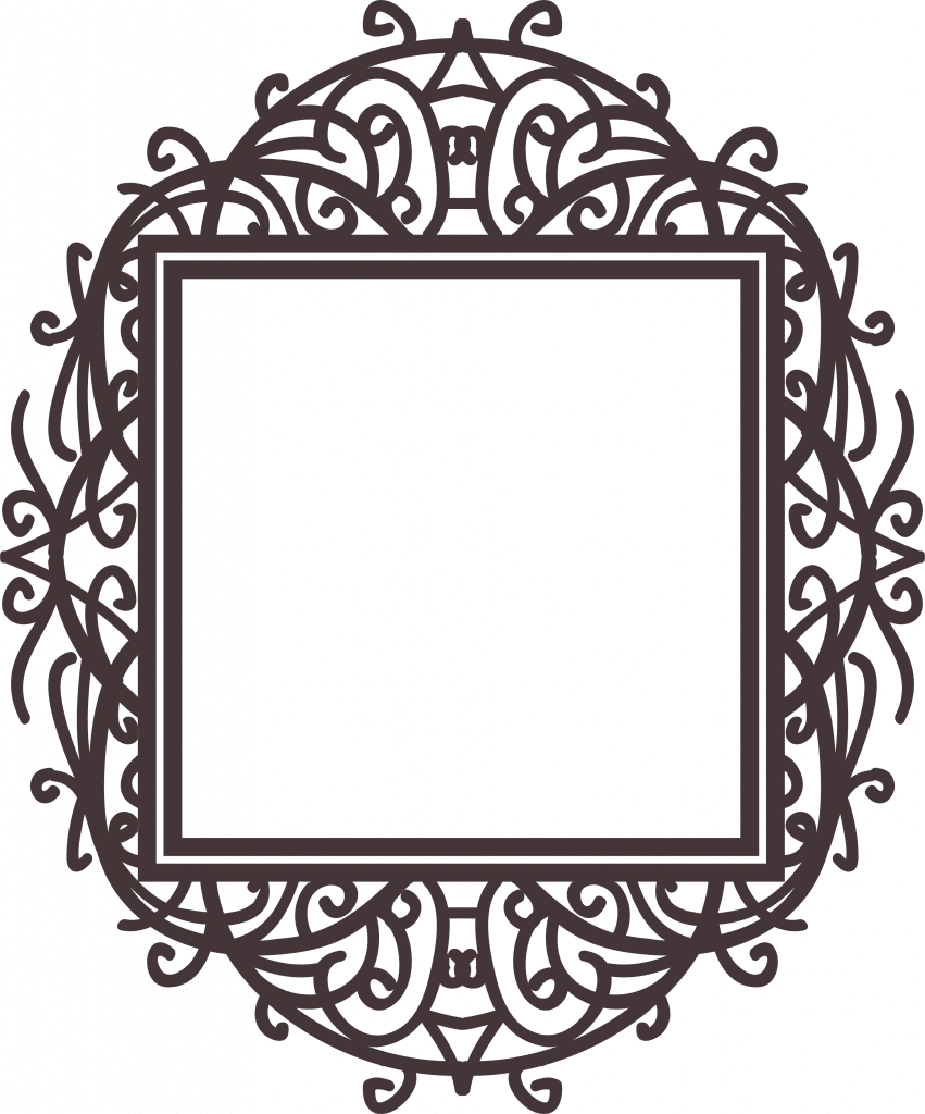 Marco cuadrado 4 — vector para corte CNC