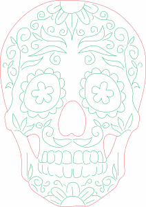 Cráneo tradicional «Día de muertos»