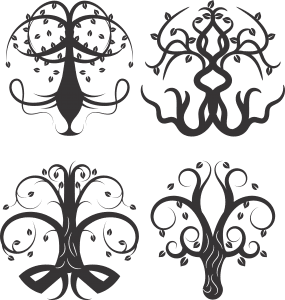 Diseños de árboles con raíces 6