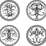 Diseños de árboles con raíces 8 - Vector descarganle para corte CNC y grabado laser gratis | Stanser