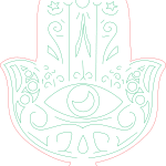 Ojo de yoga - Vector SVG DXF para CNC Router y Laser CO2 - Descargable gratis | Stanser