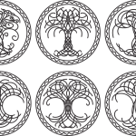 Diseños de árboles con raíces 9 - Vector descarganle para corte CNC y grabado laser gratis | Stanser