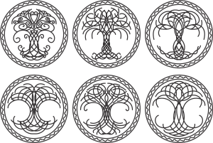 Diseños de árboles con raíces 9