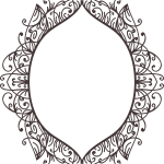 Marco con decorado de líneas finas - Vector descarganle para corte CNC y grabado laser gratis | Stanser