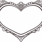 Marco con forma de corazón - Vector descarganle para corte CNC y grabado laser gratis | Stanser