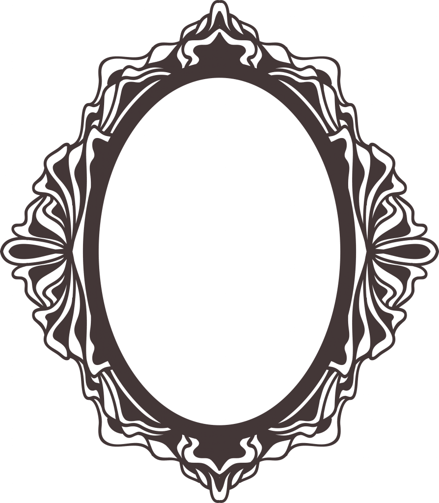 Marco ovalado 9 — vector para corte CNC
