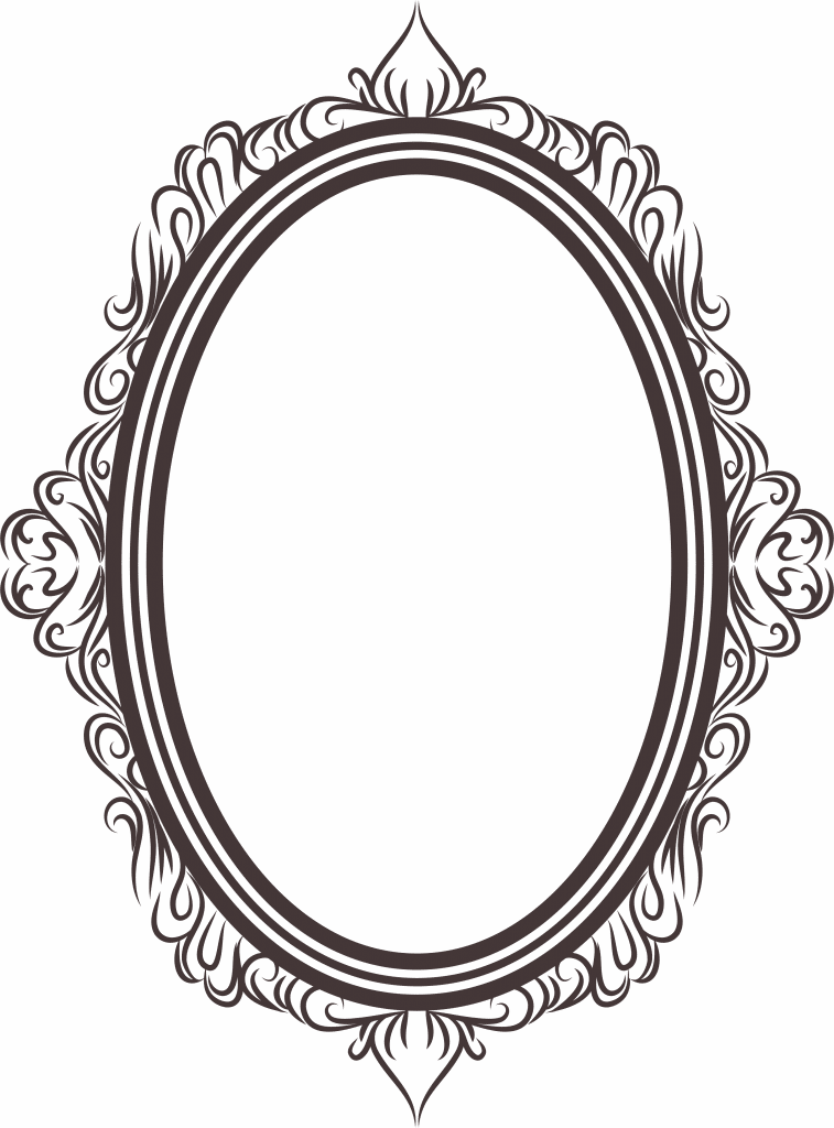 Marco ovalado 11 — vector para corte CNC