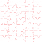 Rompecabezas de 35 piezas - Vector descarganle para corte CNC y grabado laser gratis | Stanser