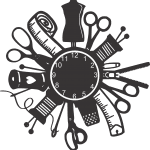 Reloj "Costura" - Vector SVG DXF para Laser CO2 - Descargable gratis | Stanser