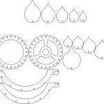 Lámpara "Engranajes" armable - Vector SVG DXF para CNC Router y Laser CO2 - Descargable gratis | Stanser