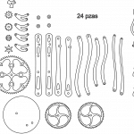 Mecanismo de engranaje - Vector SVG DXF para CNC Router y Laser CO2 - Descargable gratis | Stanser