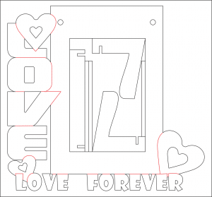 Portarretratos «Love forever»
