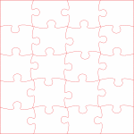 Rompecabezas de 20 piezas - Vector descarganle para corte CNC y grabado laser gratis | Stanser