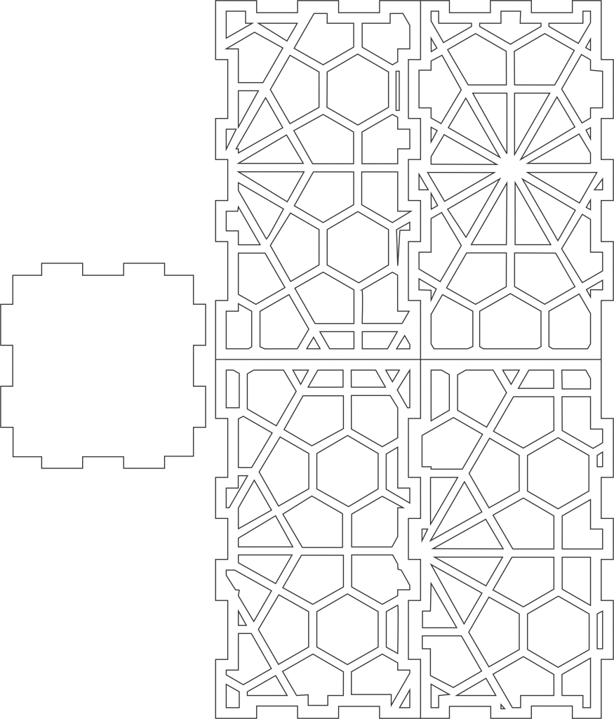 Lapicero armable — vector para corte CNC