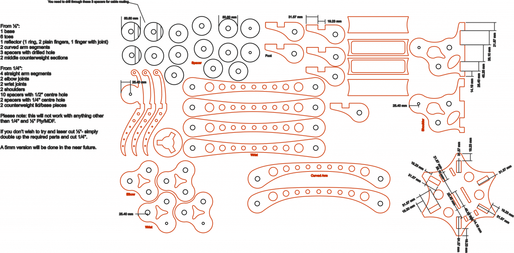 Proyecto armable — vector para corte CNC