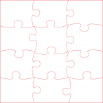 Rompecabezas de 12 piezas - Vector descarganle para corte CNC y grabado laser gratis | Stanser
