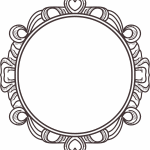 Marco circular 1 - Vector descarganle para corte CNC y grabado laser gratis | Stanser