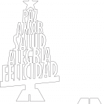 Árbol navideño con deseos - Vector descarganle para corte CNC y grabado laser gratis | Stanser