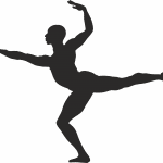 Silueta de bailarín danzando - Vector SVG DXF para CNC Router y Laser CO2 - Descargable gratis | Stanser