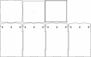 Caja rectangular con tapa