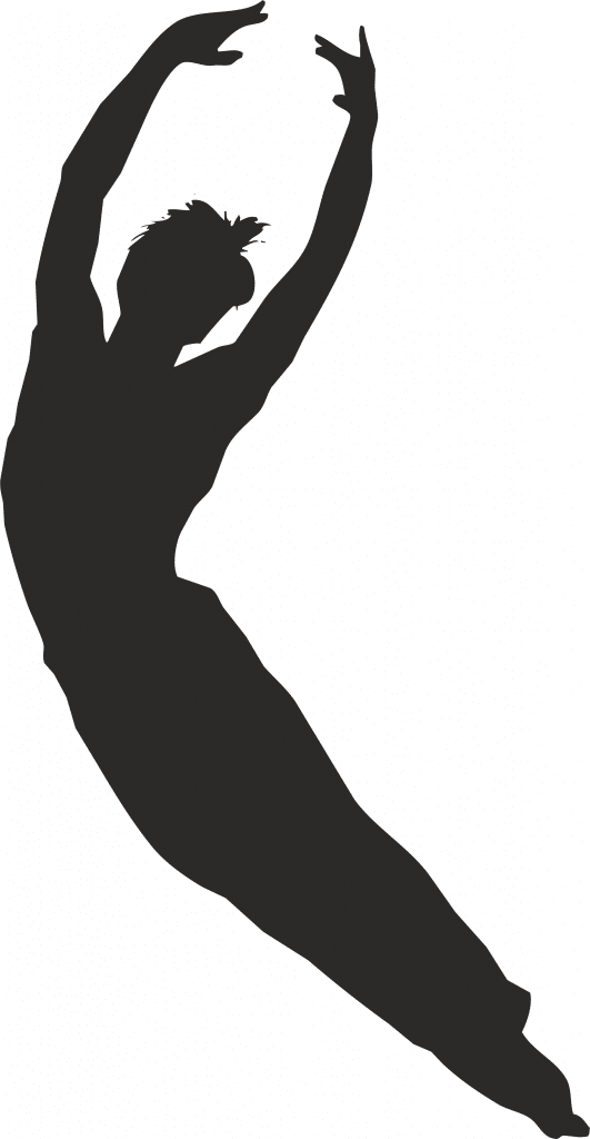 Bailarín en quinta posición — vector para corte CNC