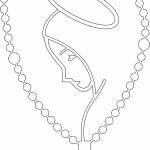 Silueta de Virgen en Rosario - Vector SVG DXF para CNC Router y Laser CO2 - Descargable gratis | Stanser
