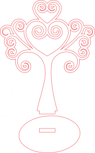 Árbol «Corazones y espirales»