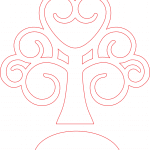 Árbol con aves enamoradas - Vector descarganle para corte CNC y grabado laser gratis | Stanser