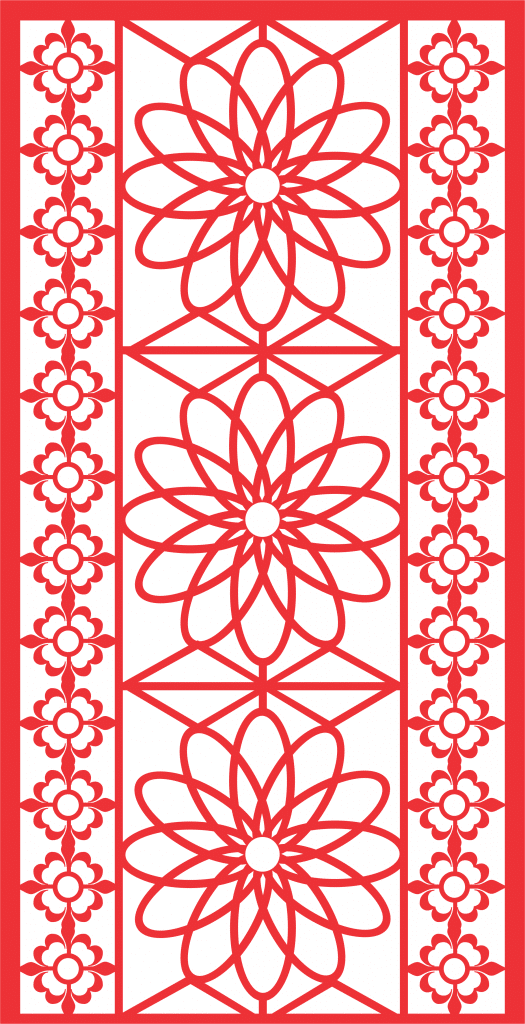 Patrón decorativo 28 — vector para corte CNC