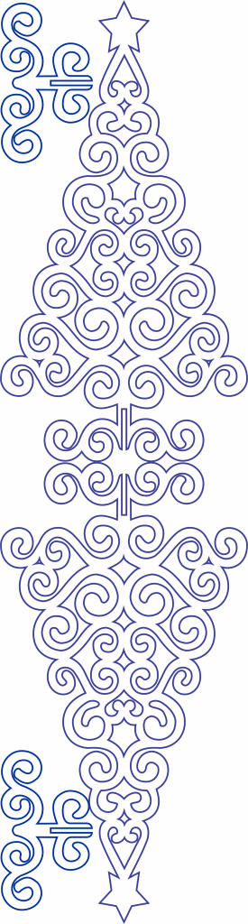 Pino de espirales — vector para corte CNC
